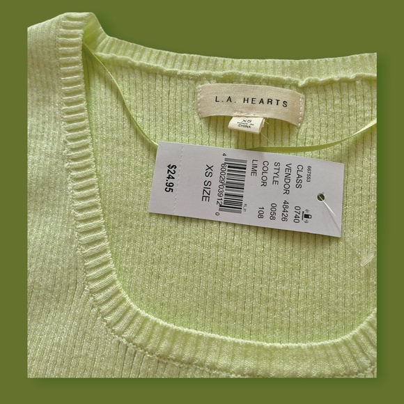 NWT Pacsun Fairy Green Sweater Tank - Picture 3 of 4